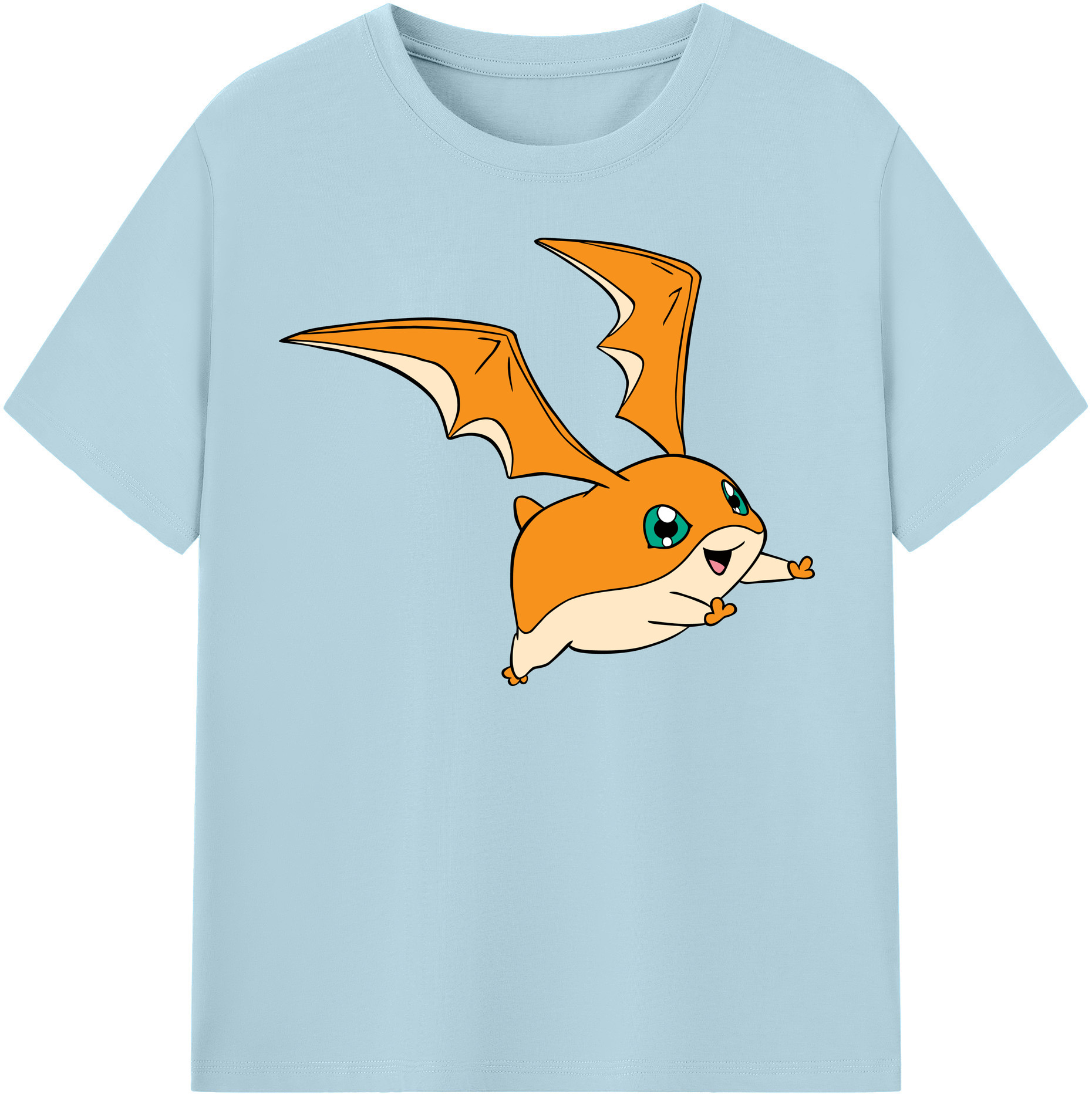 （画像用） Digimon デジタルモンスター/デジモン 綿100％半袖Tシャツ（フロントプリント）